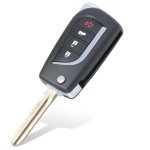 2004-2010 Toyota / 4-Button Flip Key NEW STYLE / GQ43VT20T (67 Chip) (AFTERMARKET)